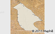 Shaded Relief Map of Calai, satellite outside