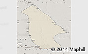 Shaded Relief Map of Calai, semi-desaturated