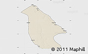 Shaded Relief Map of Calai, single color outside