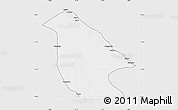 Silver Style Map of Calai, single color outside
