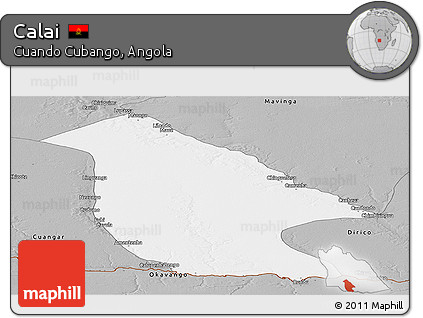 Gray Panoramic Map of Calai