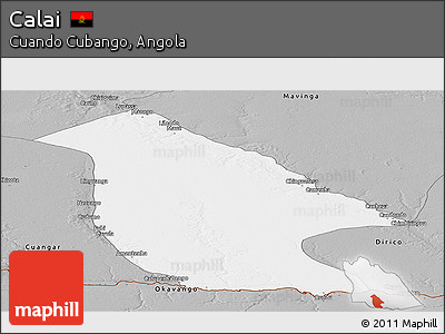 Gray Panoramic Map of Calai