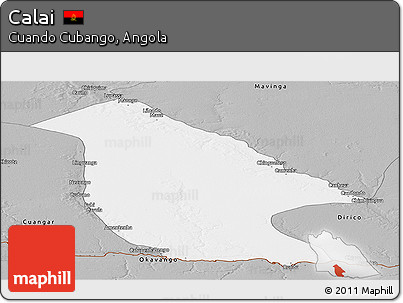 Gray Panoramic Map of Calai