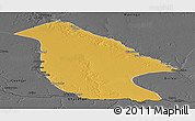 Physical Panoramic Map of Calai, darken, desaturated