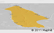 Physical Panoramic Map of Calai, lighten, desaturated