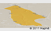 Physical Panoramic Map of Calai, lighten, semi-desaturated