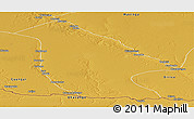 Physical Panoramic Map of Calai