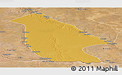 Physical Panoramic Map of Calai, satellite outside