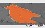Political Panoramic Map of Calai, darken, desaturated