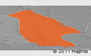 Political Panoramic Map of Calai, desaturated