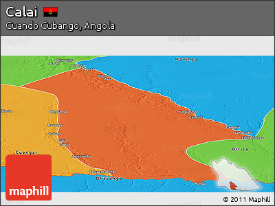 Political Panoramic Map of Calai
