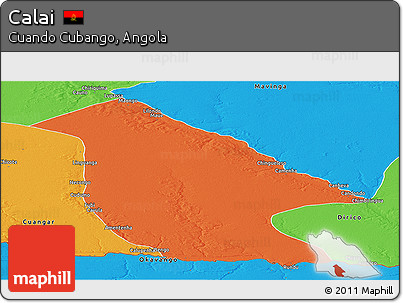 Political Panoramic Map of Calai