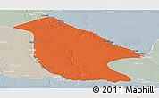 Political Panoramic Map of Calai, lighten, semi-desaturated