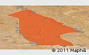Political Panoramic Map of Calai, satellite outside