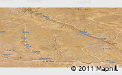 Satellite Panoramic Map of Calai