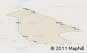 Shaded Relief Panoramic Map of Calai, lighten