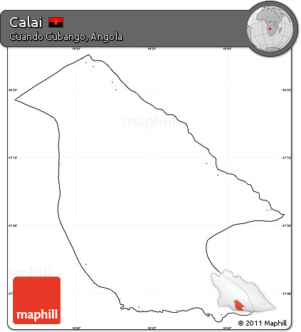 Blank Simple Map of Calai, cropped outside, no labels