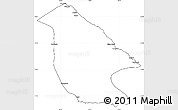 Blank Simple Map of Calai, cropped outside