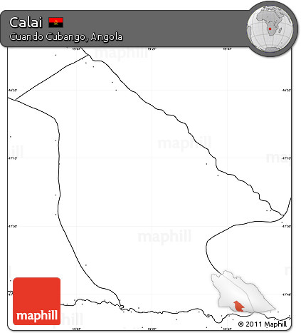 Blank Simple Map of Calai, no labels