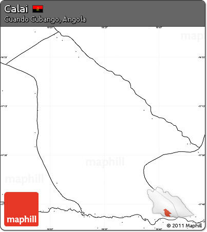 Blank Simple Map of Calai, no labels