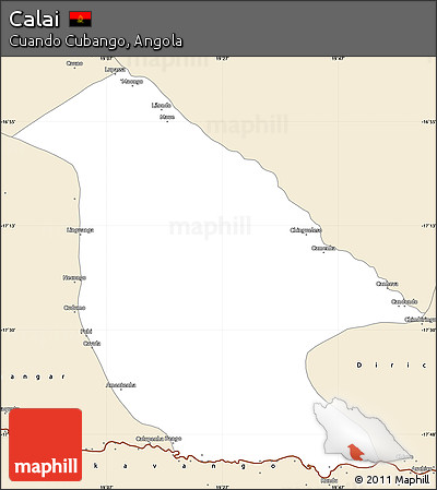 Classic Style Simple Map of Calai