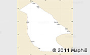Classic Style Simple Map of Calai, single color outside