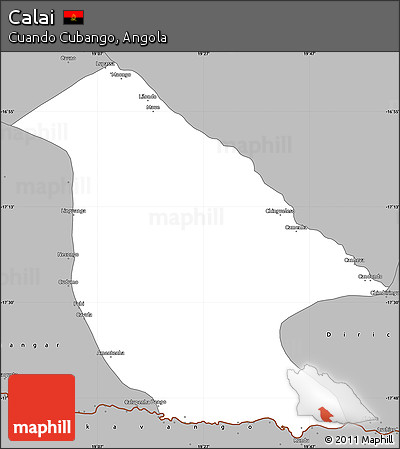 Gray Simple Map of Calai