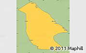 Savanna Style Simple Map of Calai, cropped outside