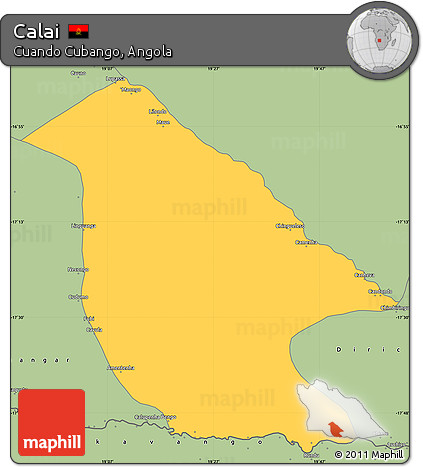 Savanna Style Simple Map of Calai