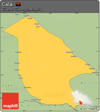 Savanna Style Simple Map of Calai