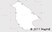 Silver Style Simple Map of Calai, cropped outside