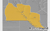 Physical 3D Map of Cuangar, desaturated