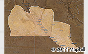 Satellite 3D Map of Cuangar, darken