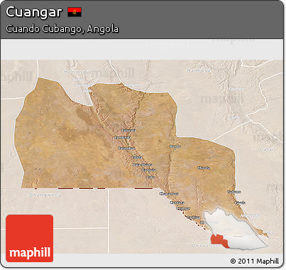 Satellite 3D Map of Cuangar, lighten