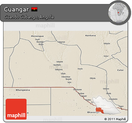Shaded Relief 3D Map of Cuangar
