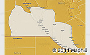 Shaded Relief 3D Map of Cuangar, physical outside