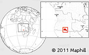 Blank Location Map of Cuangar, within the entire country
