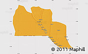 Political Map of Cuangar, cropped outside