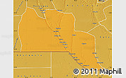Political Map of Cuangar, physical outside