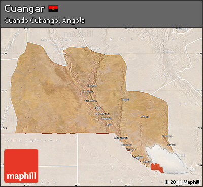 Satellite Map of Cuangar, lighten