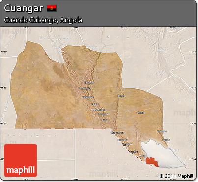 Satellite Map of Cuangar, lighten