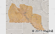 Satellite Map of Cuangar, lighten, semi-desaturated