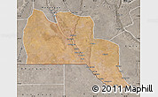 Satellite Map of Cuangar, semi-desaturated