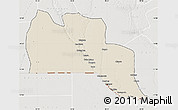Shaded Relief Map of Cuangar, lighten, semi-desaturated