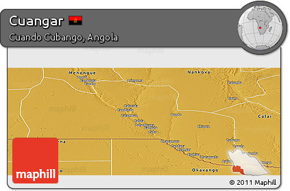 Physical Panoramic Map of Cuangar