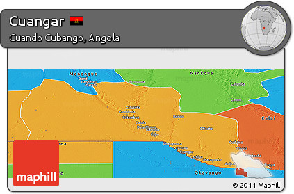 Political Panoramic Map of Cuangar