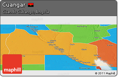 Political Panoramic Map of Cuangar