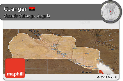 Satellite Panoramic Map of Cuangar, darken