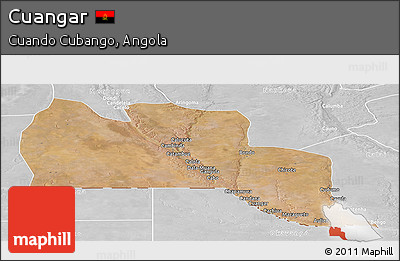 Satellite Panoramic Map of Cuangar, lighten, desaturated