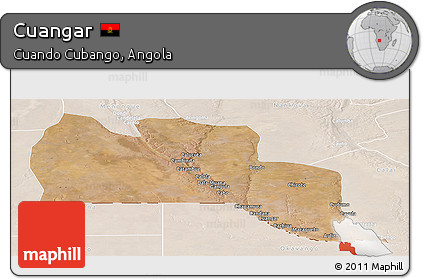 Satellite Panoramic Map of Cuangar, lighten